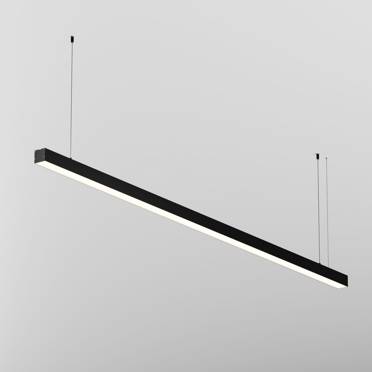 Линейный подвесной светильник Maytoni Technical 3000K 50x50 (Черный, 2 м) LL312031