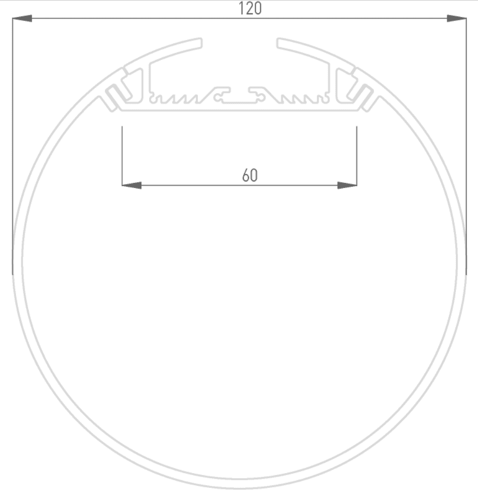 Профиль алюминиевый DesignLed LT.120 001077