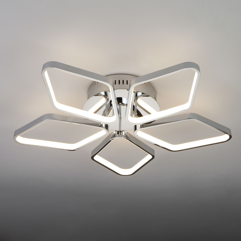 Потолочный светодиодный светильник Eurosvet Kalifea 90081/5 хром