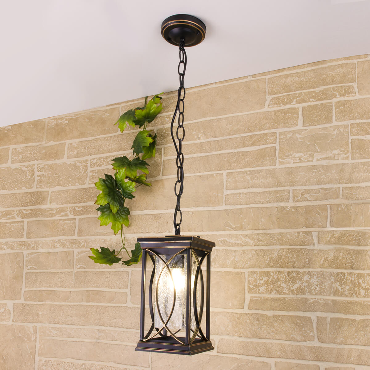 Уличный светильник Elektrostandard Spica H черное золото (GL 1026H)