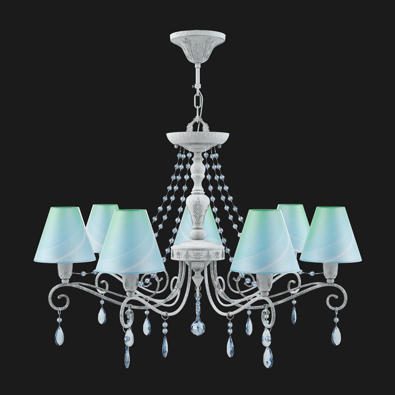 Подвесная люстра Lamp4you Provence E4-07-G-LMP-O-18-CRL-E4-07-GB-UP