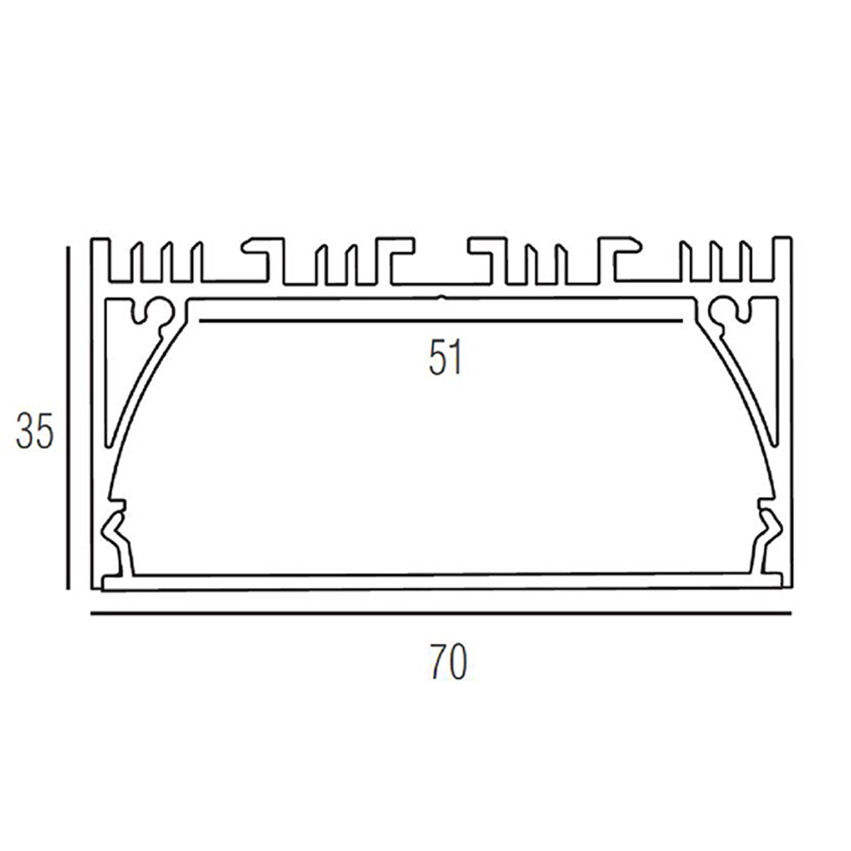 Алюминиевый профиль Donolux DL18513Black