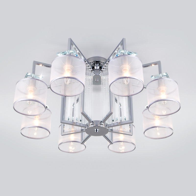 Накладная люстра Eurosvet 60108/8 хром