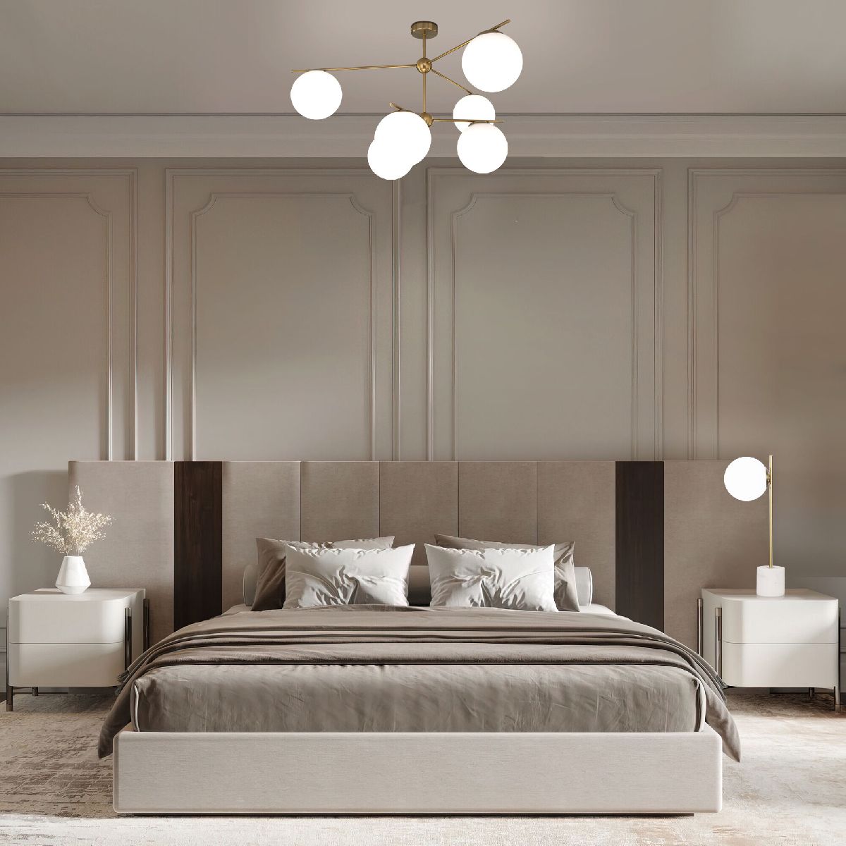 Люстра на штанге Eurosvet Marbella 60147/6 латунь Smart a063851