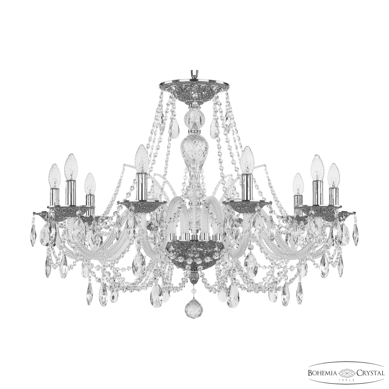 Подвесная люстра Bohemia Ivele Crystal 1605/10/300 Ni