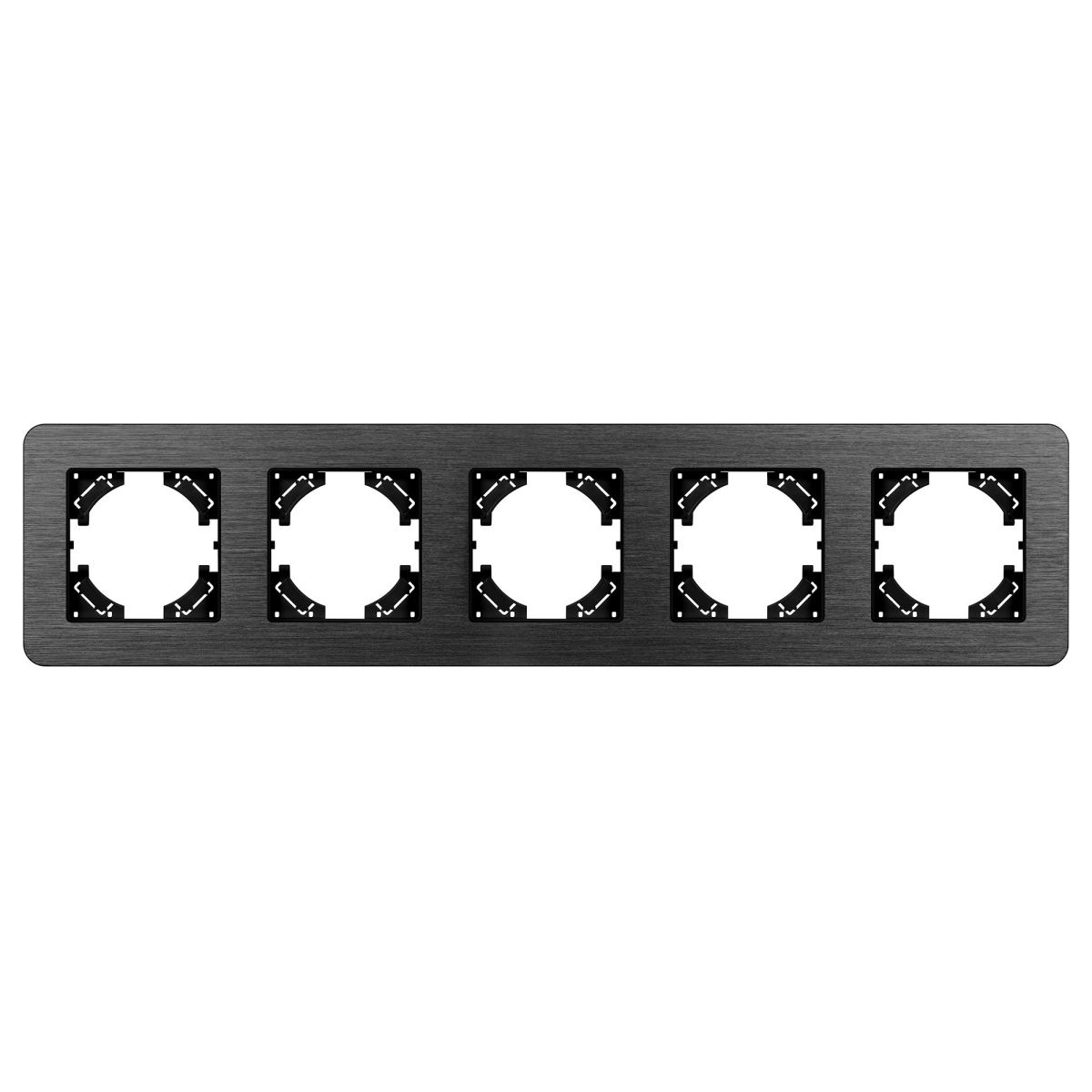 Рамка на 5 постов алюминиевая Arlight FRM-AKIRY-AL-5-BK 049735