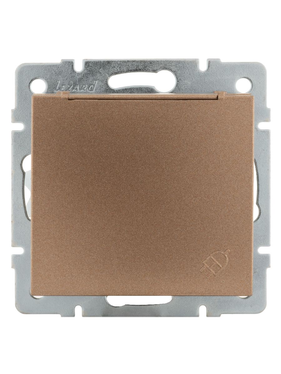 Розетка с/з с крышкой Lezard Rain 703-3188-123