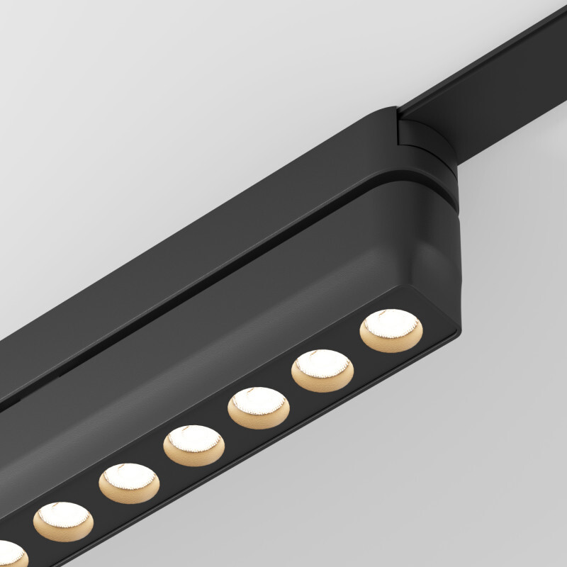 Трековый магнитный однофазный светильник Denkirs Air grill DK5338-BK