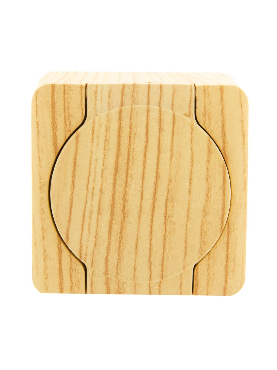 Розетка с/з с крышкой Lezard Viola 751-5200-123