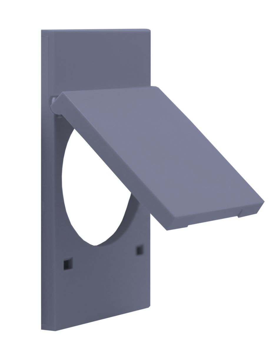 Накладка с крышкой на розетку с/з со шторками Meiton AL04P