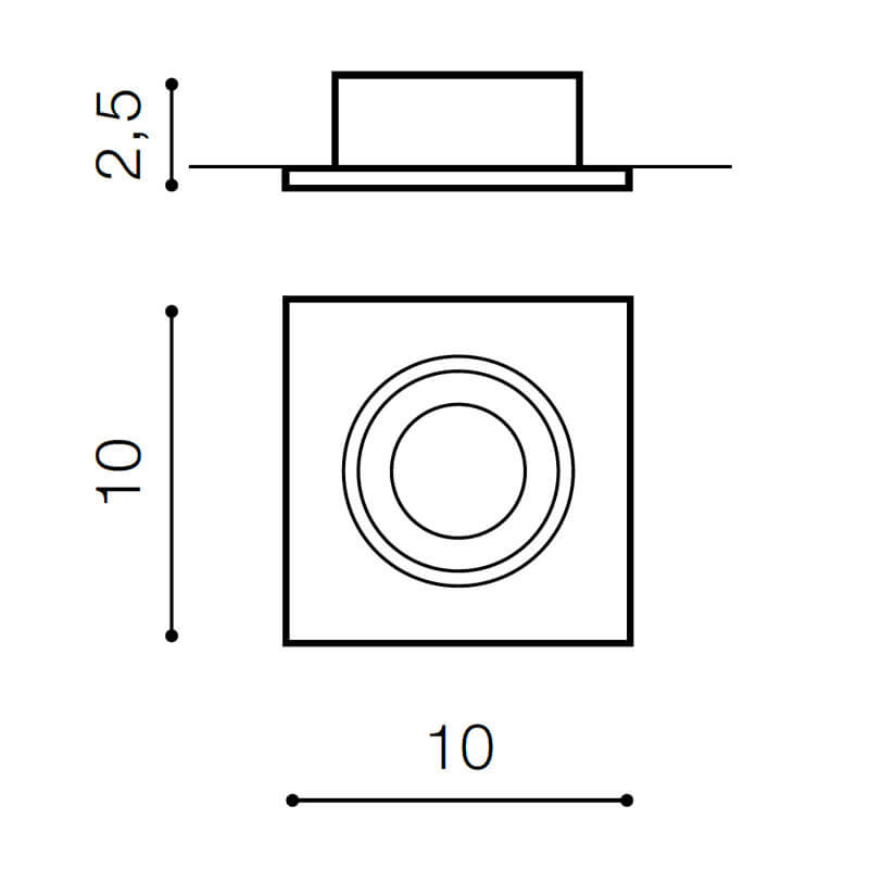 Встраиваемый светильник Azzardo Editta AZ0806