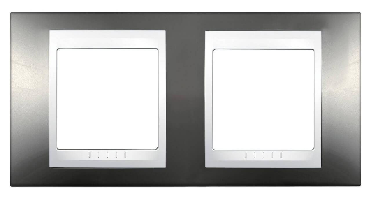 Рамка 2-постовая Schneider Electric Unica Хамелеон MGU6.004.577