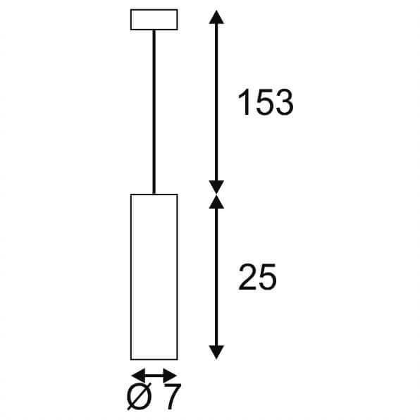 Подвесной светодиодный светильник SLV Plastra Tube 148042