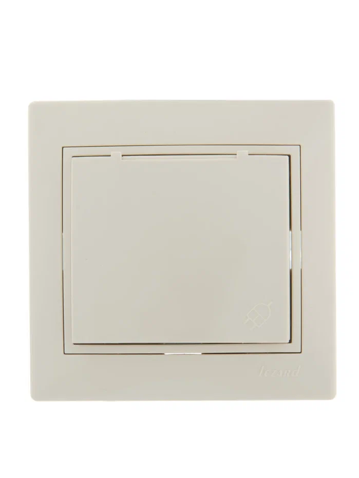 Розетка с/з с крышкой Lezard Mira 701-0303-123B