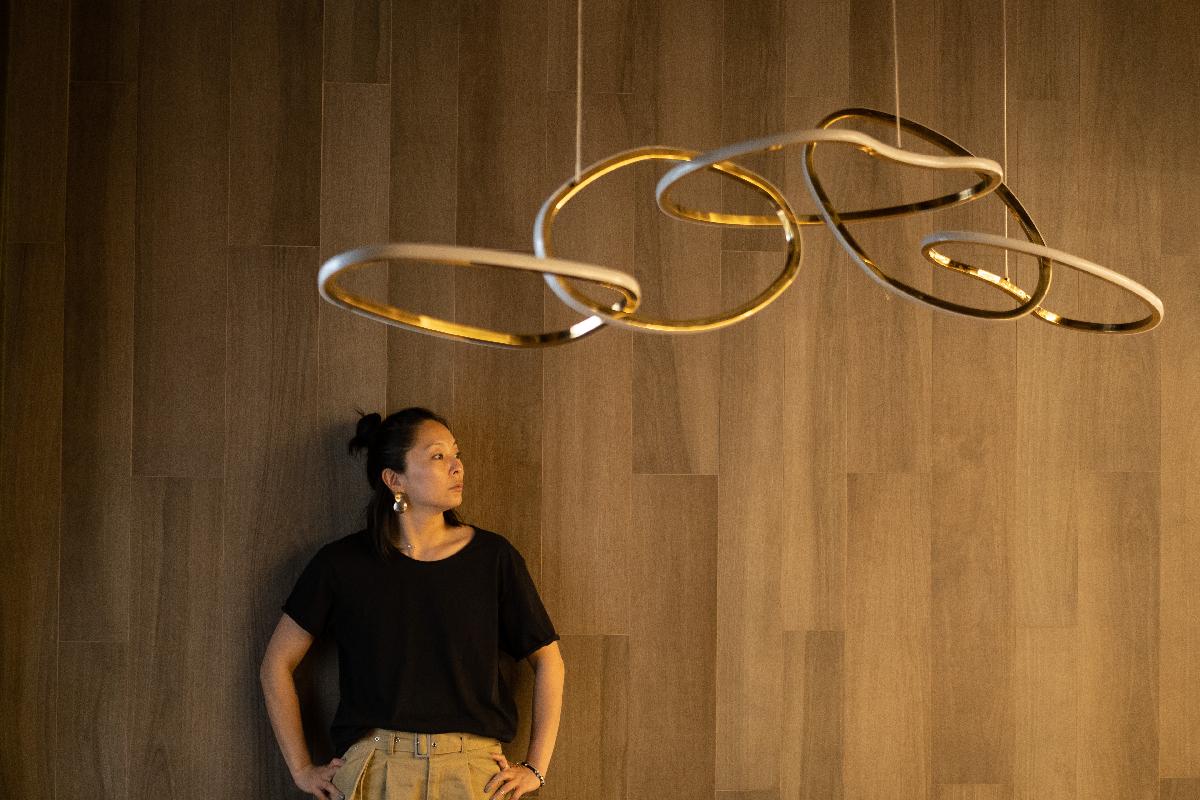 Подвесной светодиодный светильник Milosh tendence 0823CL-94GD