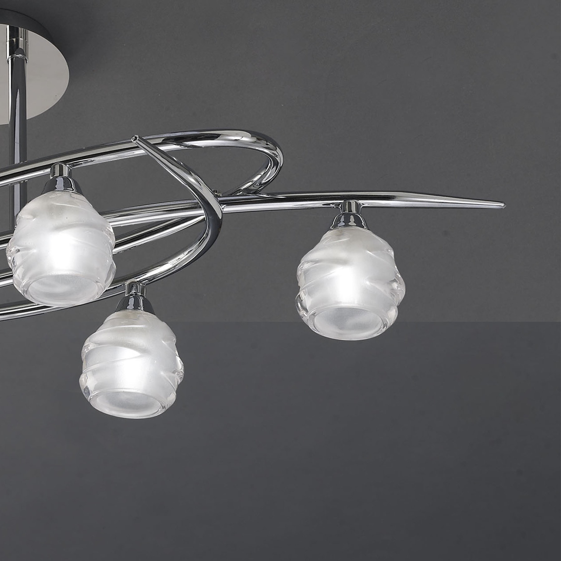 Потолочная люстра Mantra Loop Chrome 1802