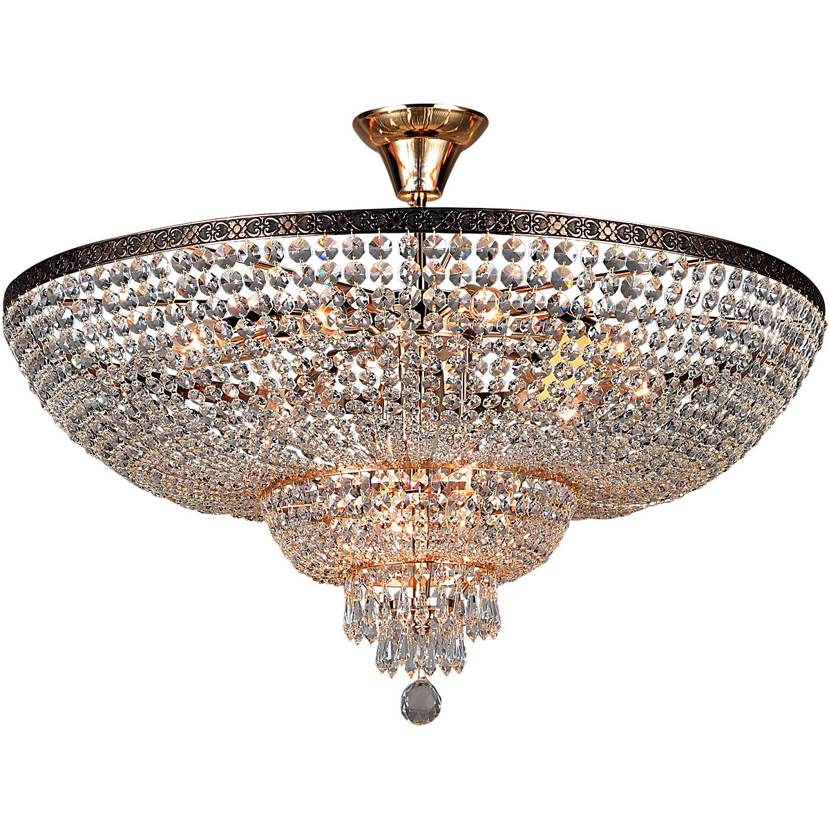 Люстра на штанге Illumico IL8775-16C-30 GD BK