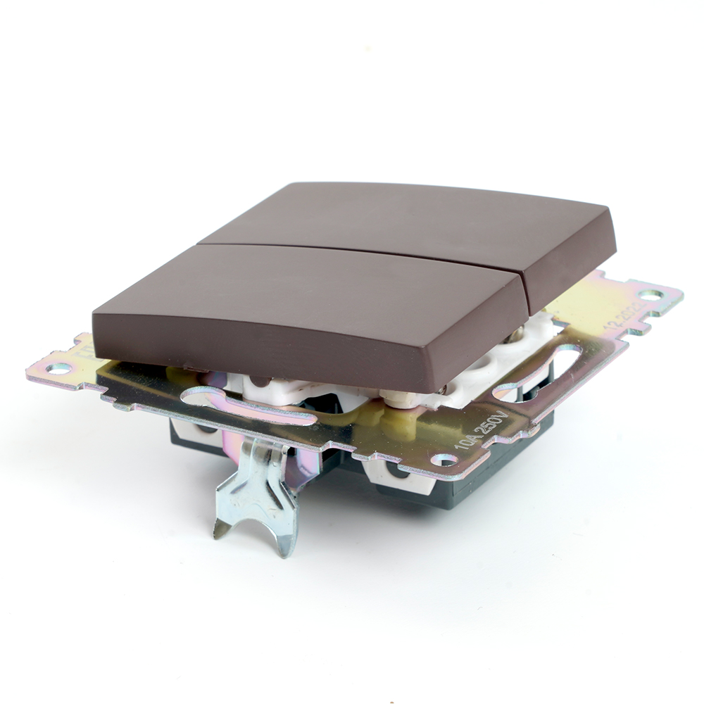 Выключатель 2-клавишный Stekker Катрин GLS10-7104-04 49019