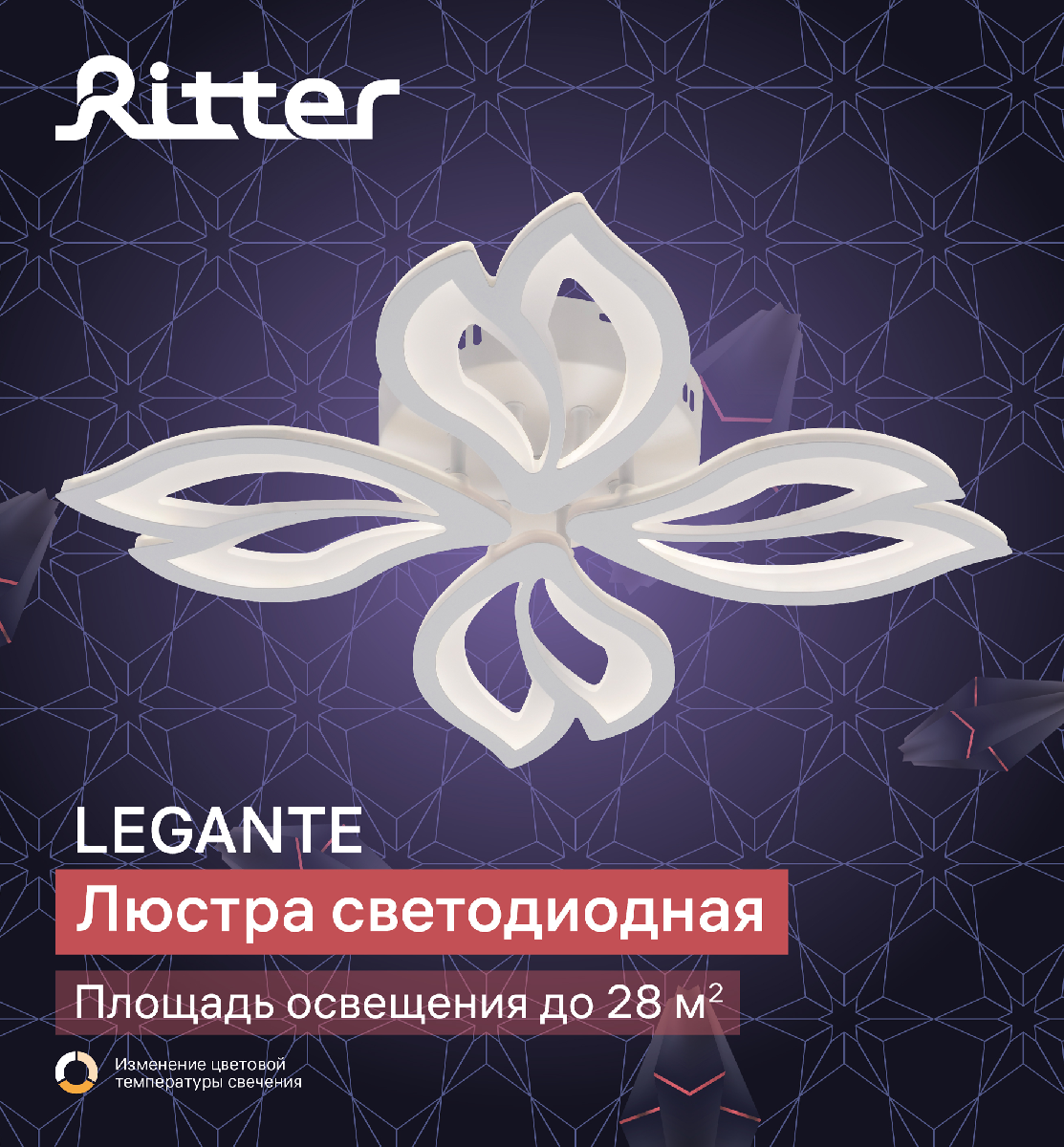 Потолочная люстра Ritter Legante 51665 5
