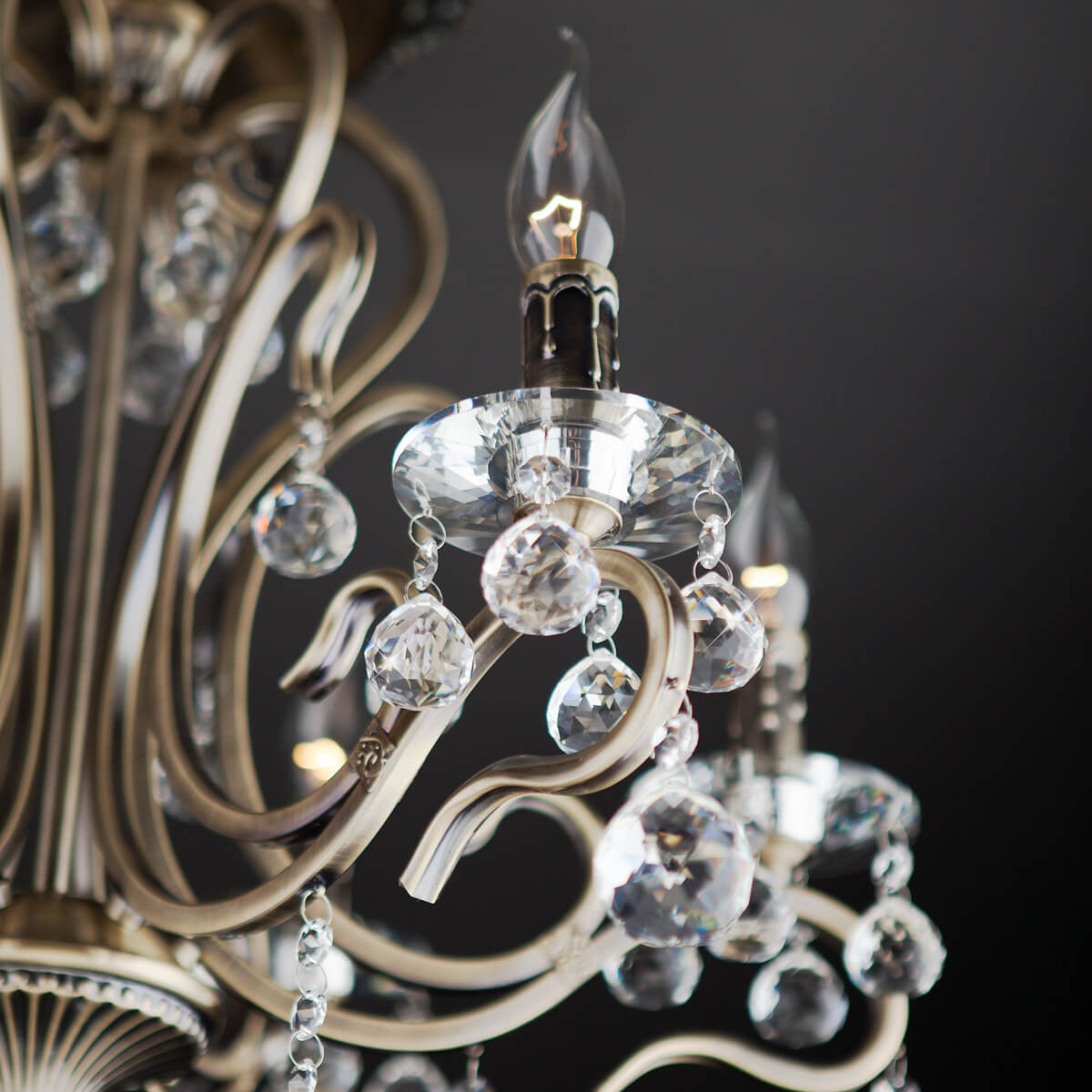 Потолочная люстра Eurosvet 12505/6 античная бронза Strotskis