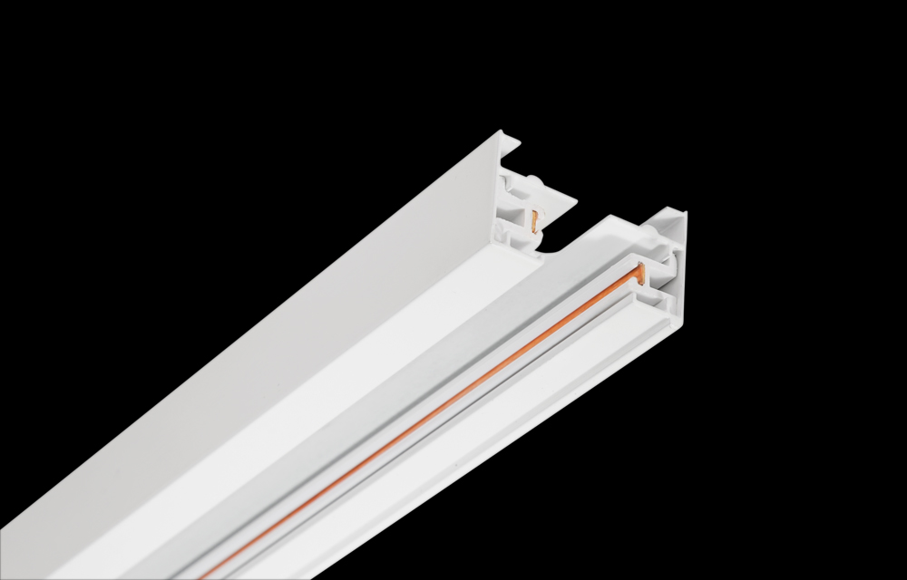 Шинопровод однофазный с питанием и заглушкой Crystal Lux CLT 0.11 CLT 0.11 01 L2000 WH