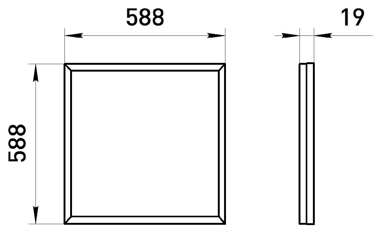 Светодиодная панель Эра SPO-14-38-4K-BL Б0063054