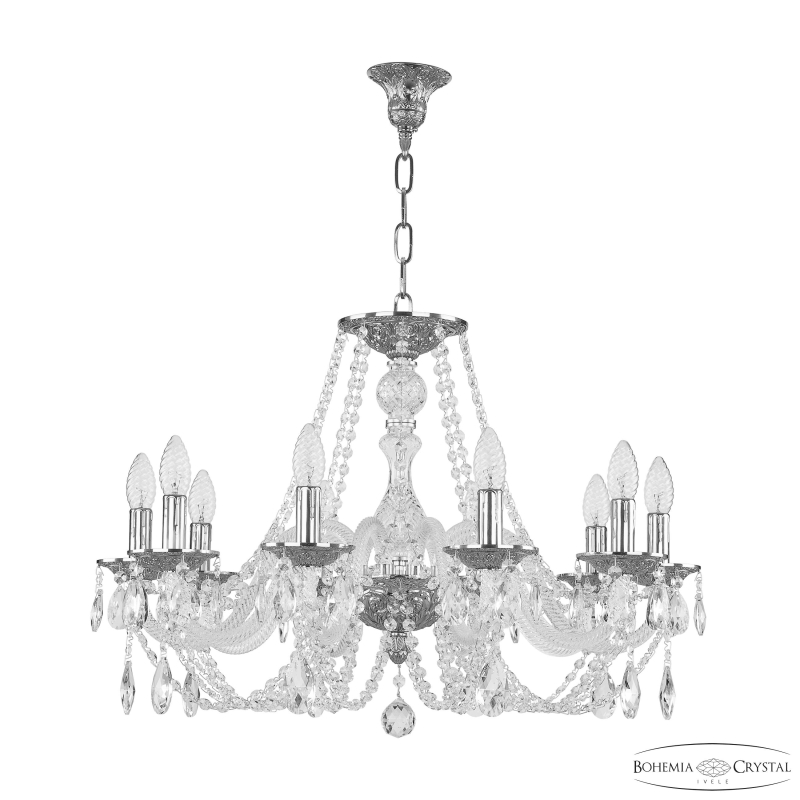 Подвесная люстра Bohemia Ivele Crystal 1601/10/240 Ni