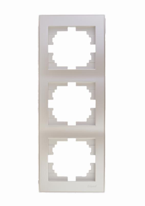 Рамка 3-местная вертикальная Lezard Rain 703-3030-153