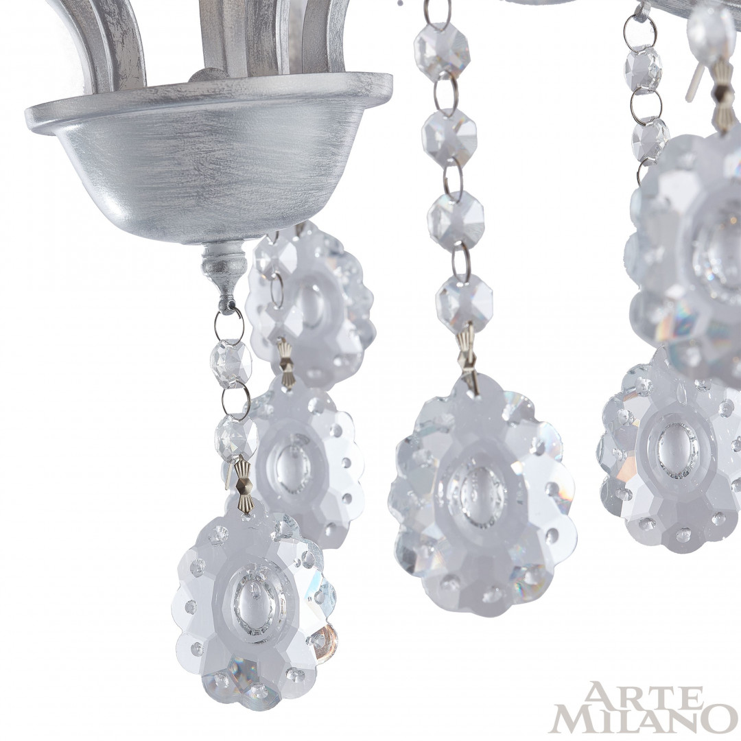 Потолочная люстра Arte Milano Amalfi 337146/8 WT+SL