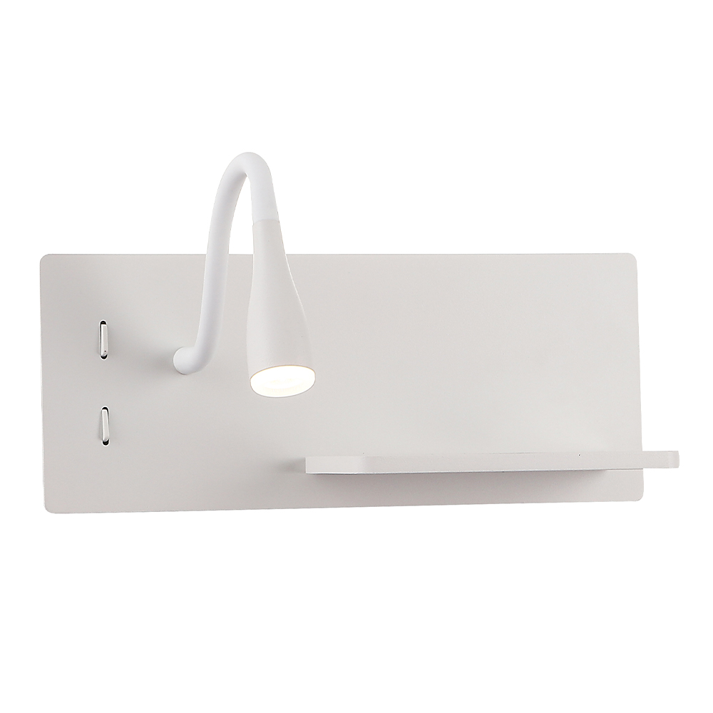 Настенный светильник Crystal Lux CLT 217W Qi+USB WH