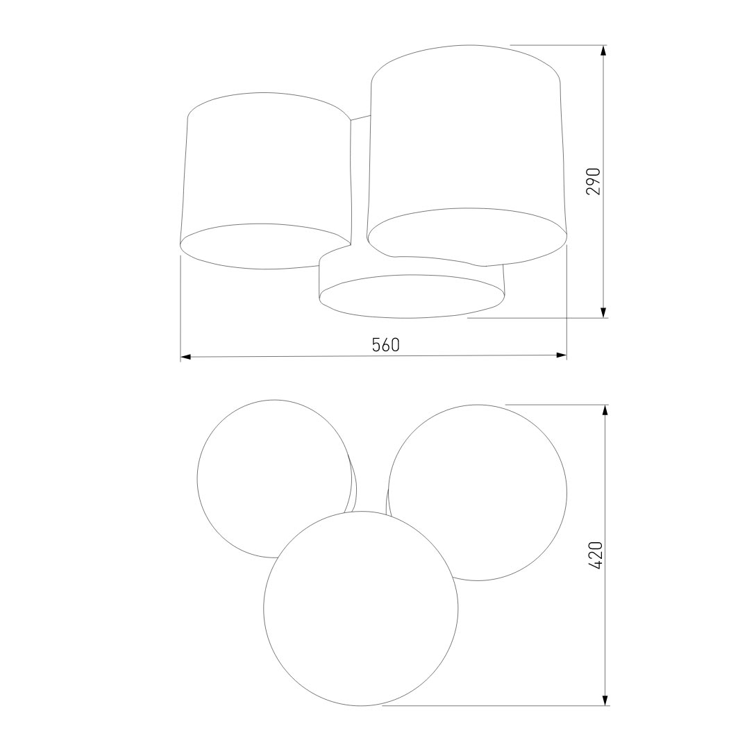 Потолочный светильник TK Lighting Mona Colour 4183 Mona Colour
