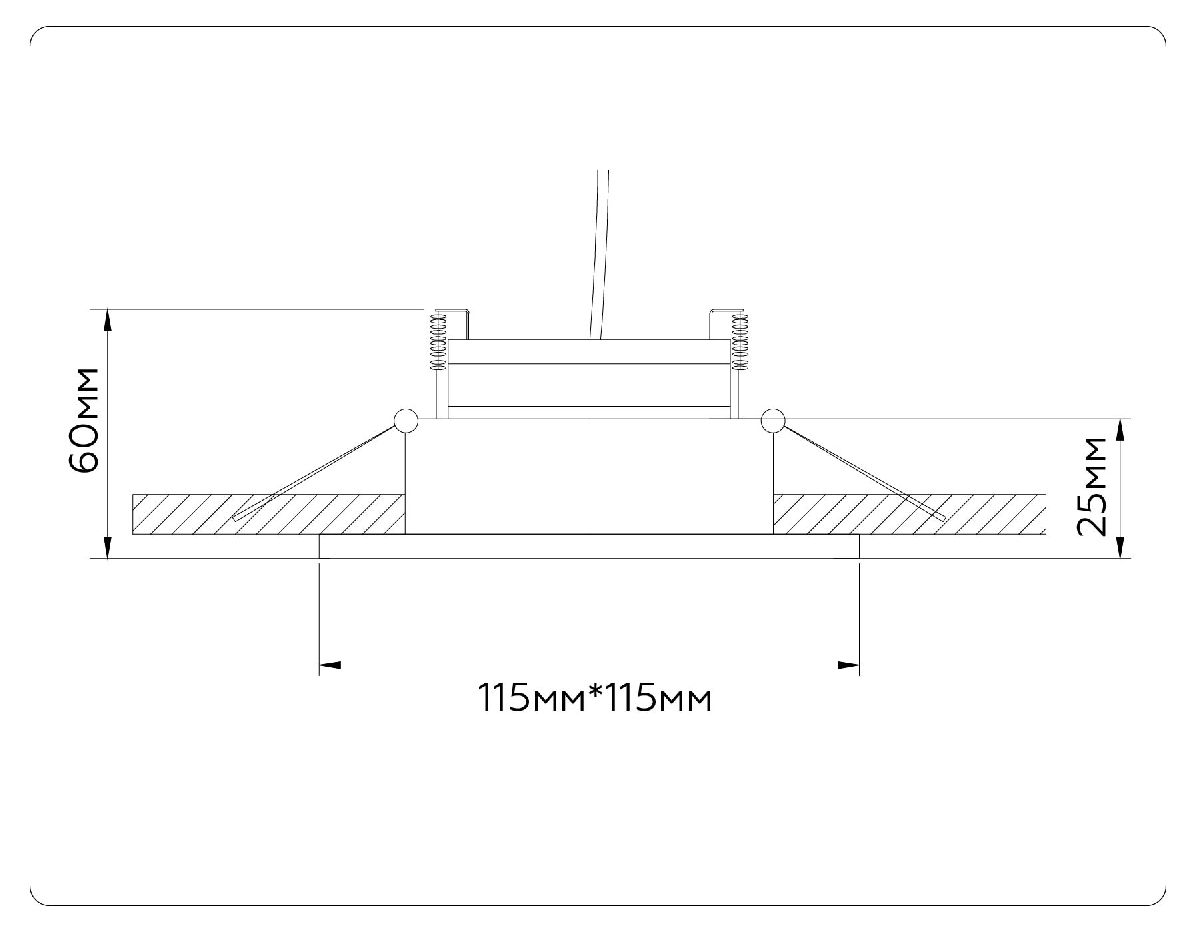 Встраиваемый светильник Ambrella Light GX Standard Tech Techno Spot TN52341