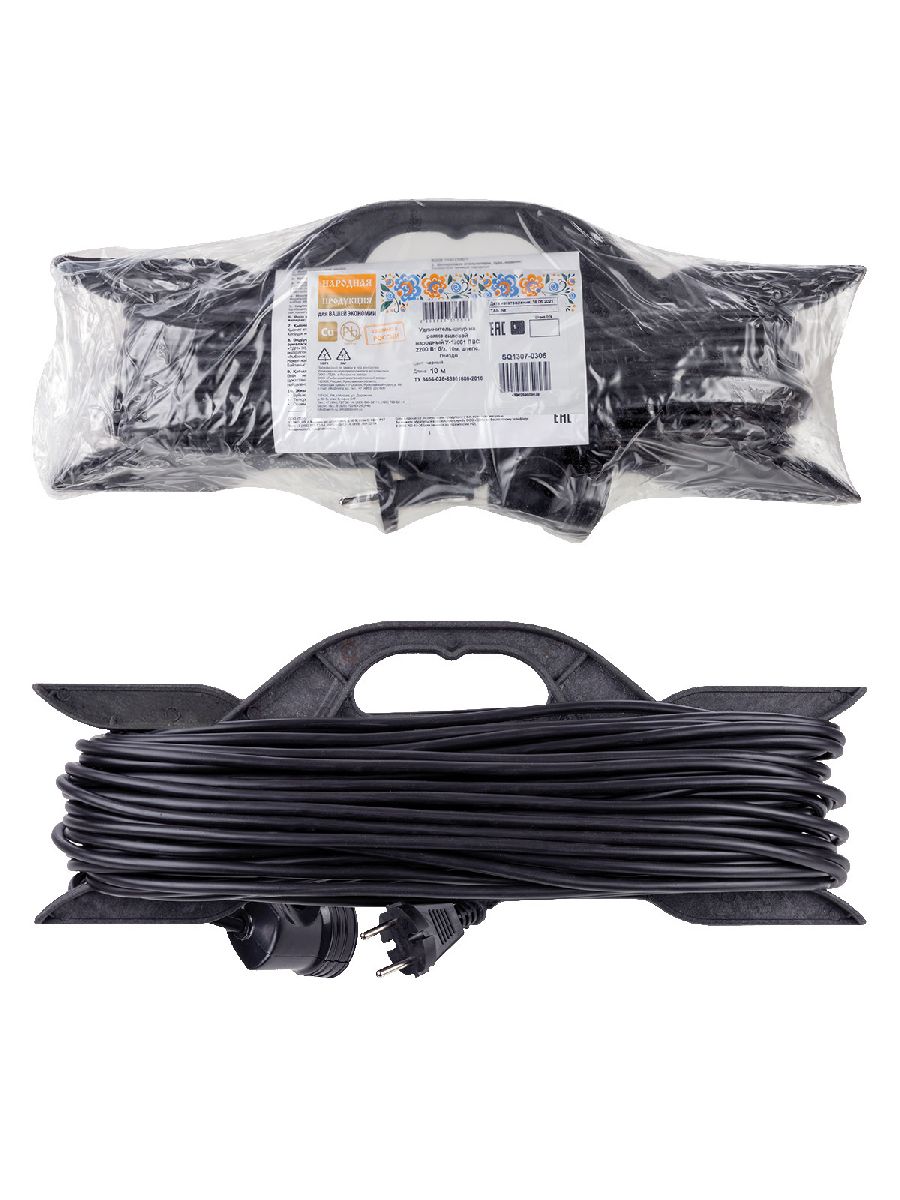 Удлинитель-шнур на рамке силовой TDM Electric SQ1307-0306