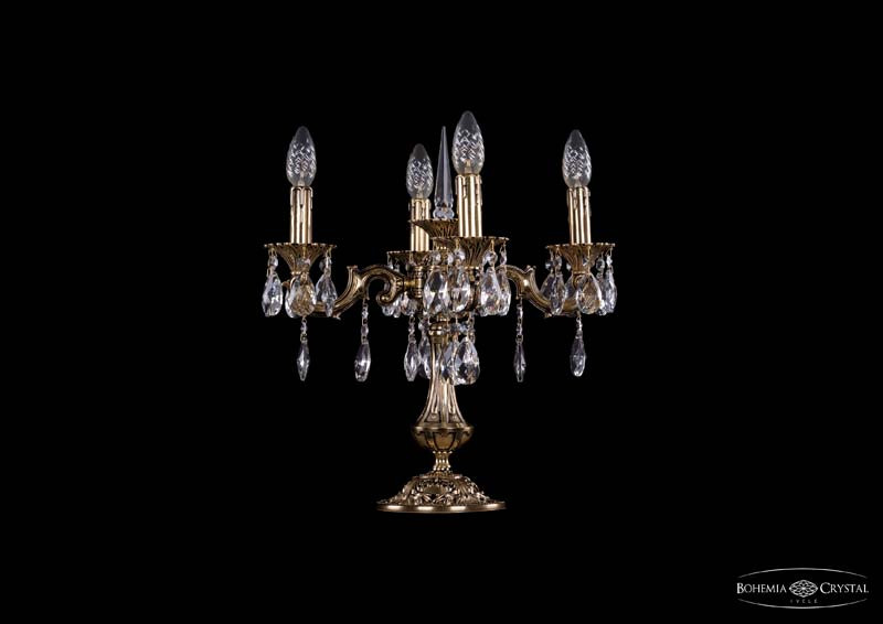 Настольная лампа Bohemia Ivele Crystal 1702L/4/CK125IV-45/A/GB