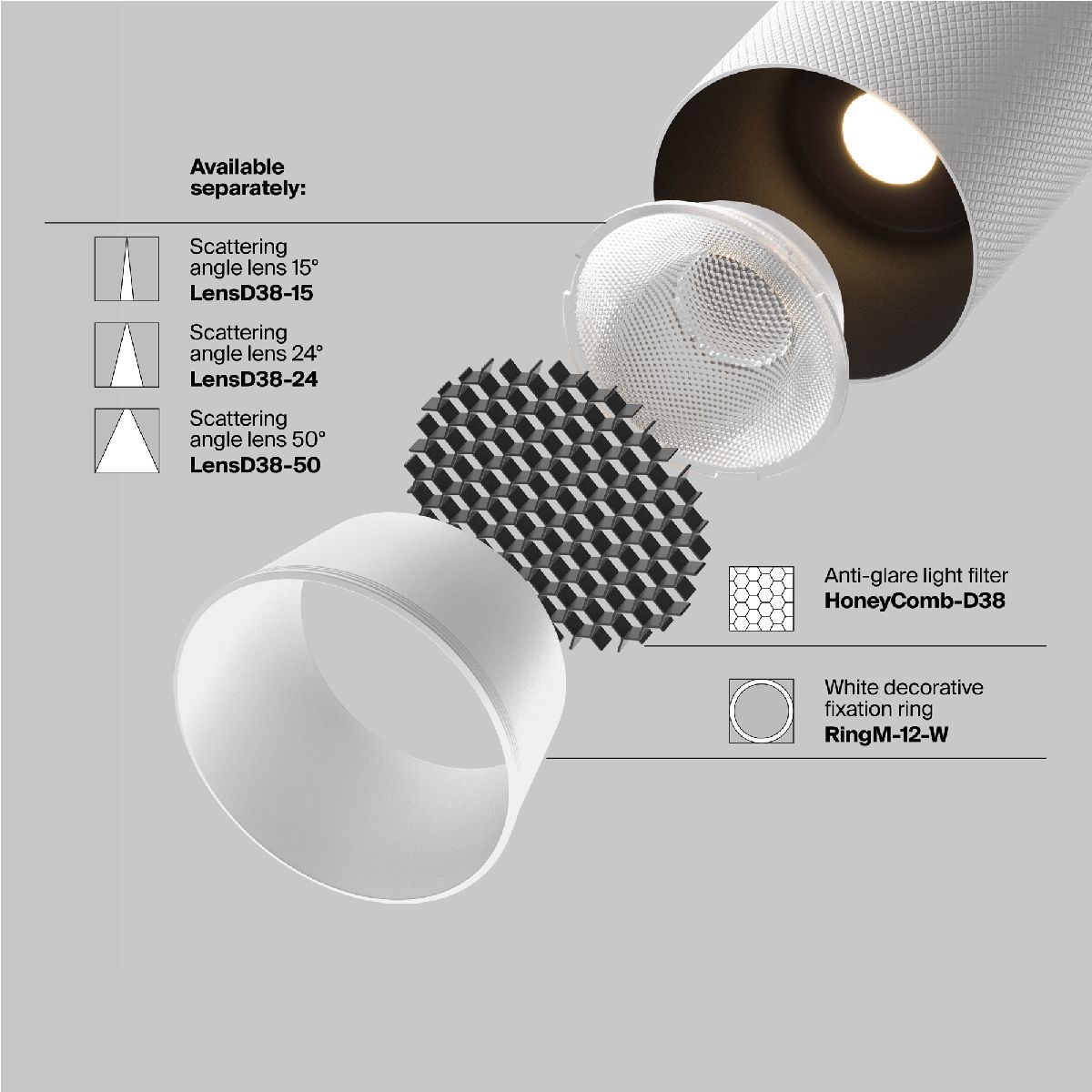 Трековый магнитный светильник Maytoni Artisan TR097-2-12W3K-M-BW