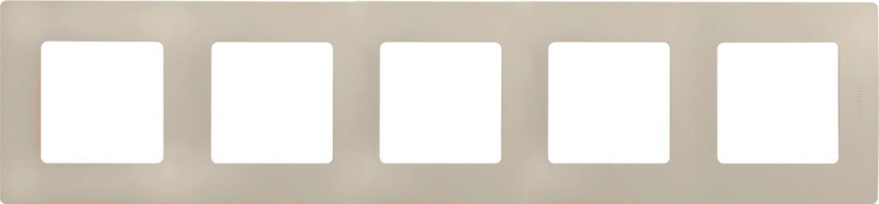 Рамка 5-постовая Legrand Etika слоновая кость 672515