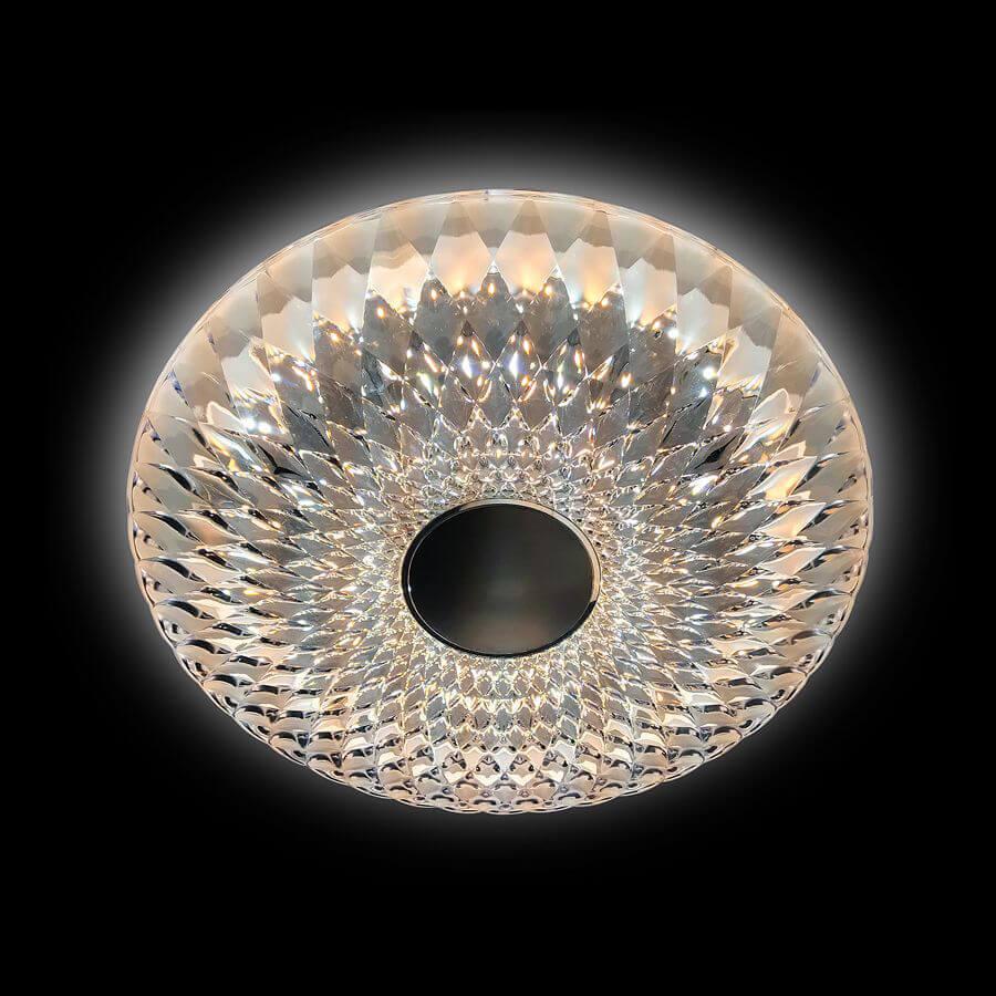 Потолочный светодиодный светильник Ambrella Light Orbital Crystal F99 WH 96W D500