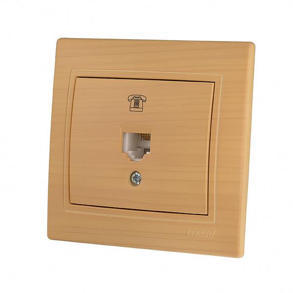 Розетка телефонная евро Lezard Mira 701-4747-137