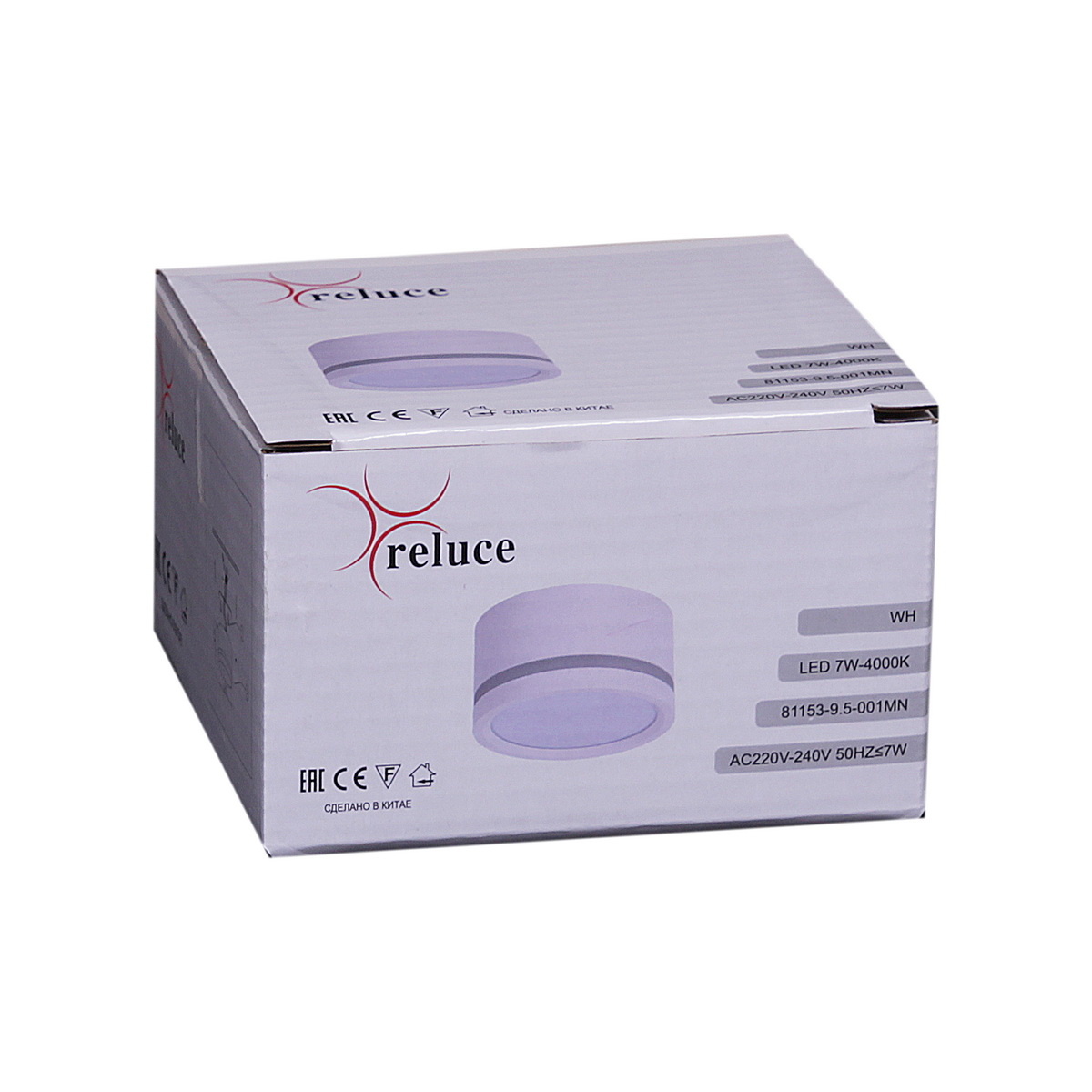 Накладной светильник Reluce 81153-9.5-001MN LED7W WH