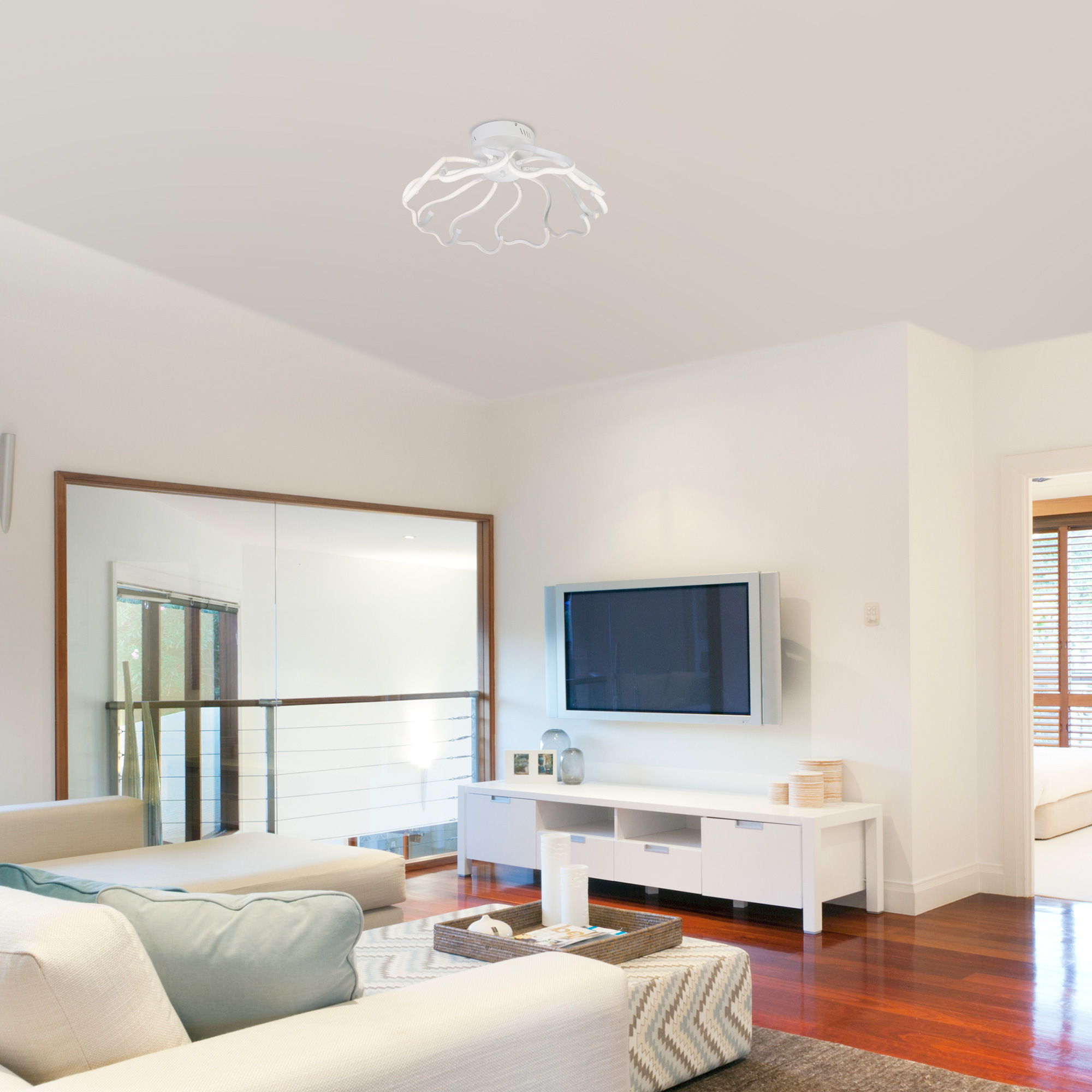 Потолочный светодиодный светильник Eurosvet Begonia 90095/10 белый