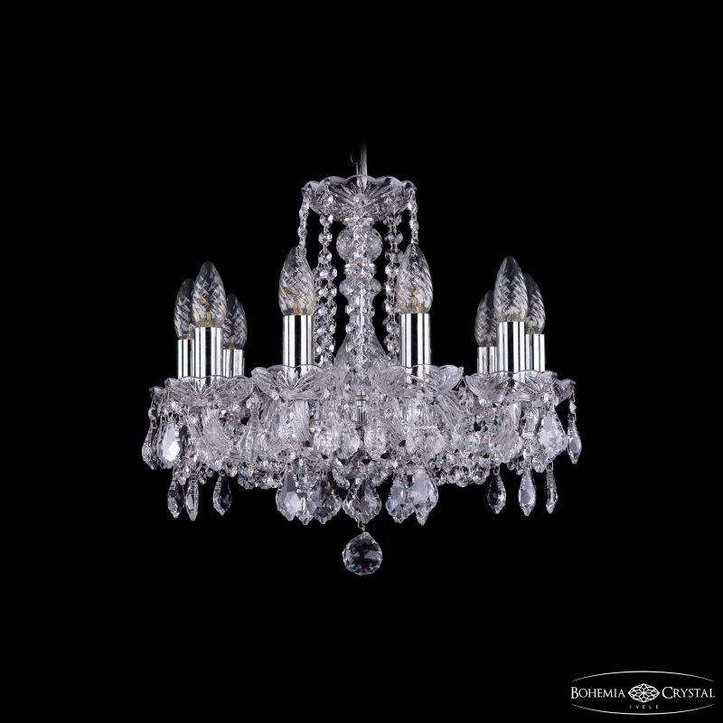 Подвесная люстра Bohemia Ivele Crystal 1402/10/141 Ni Leafs