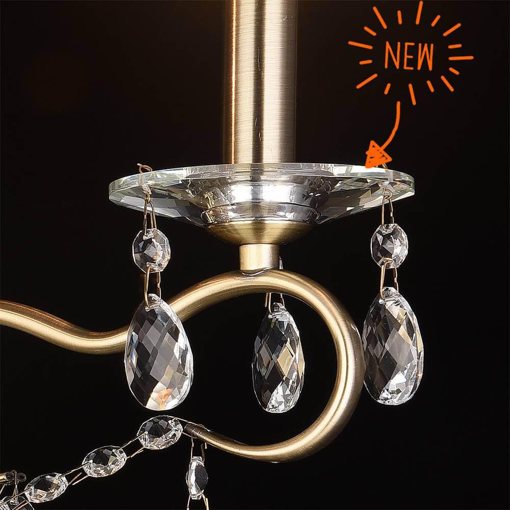 Бра Lumien Hall Эрин 1030/2W-GD-WT