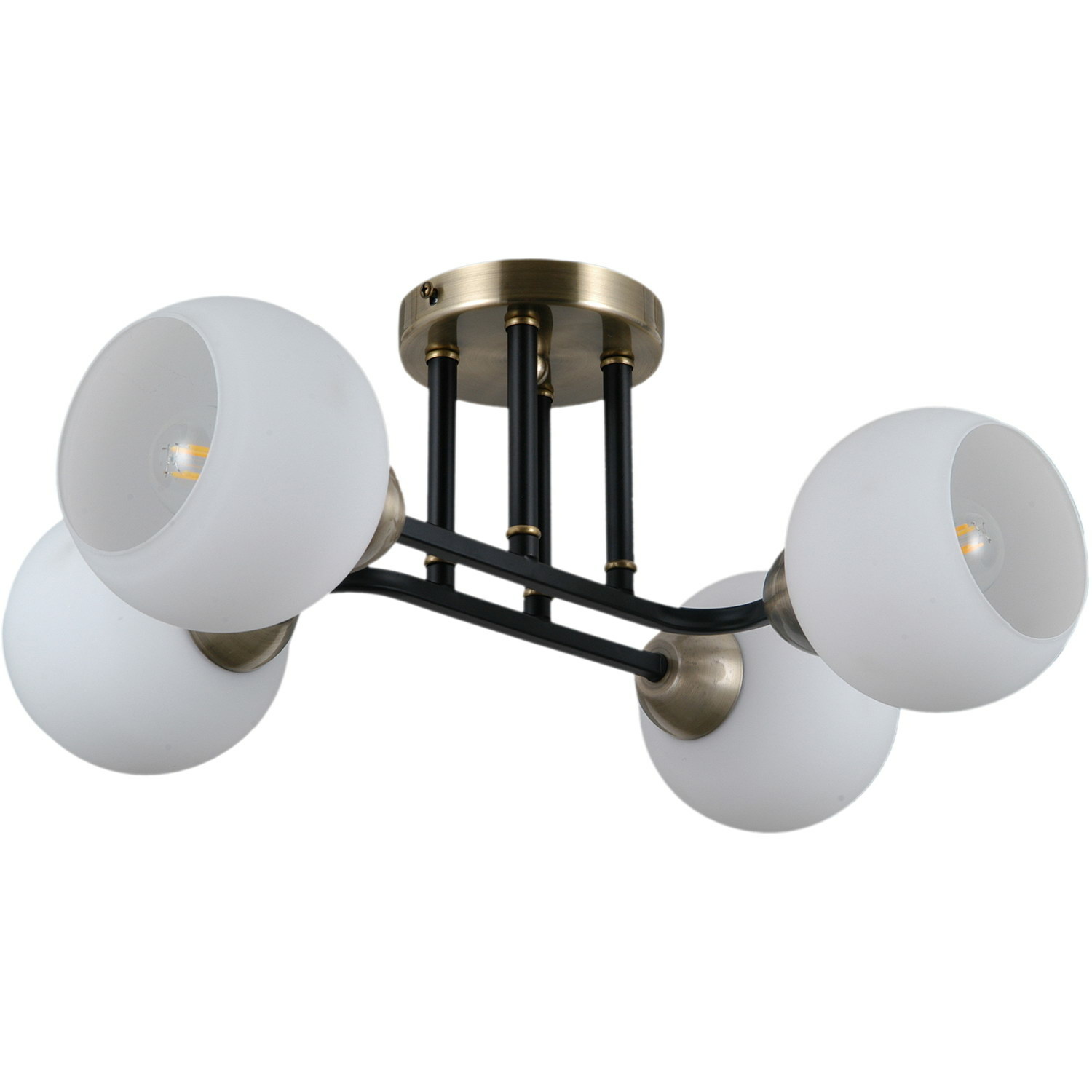 Люстра на штанге Illumico IL0395-4CBSQ-79 BK WT