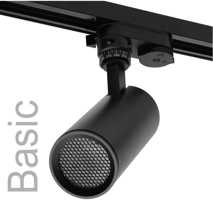 Трековый однофазный светильник Wolta Basic WTL-GU10/01B