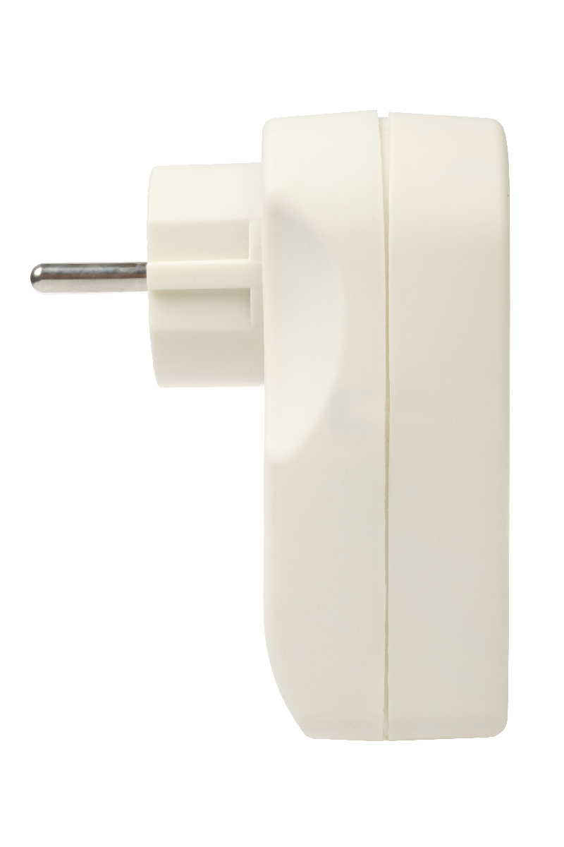 Адаптер 1 гнездо + 2 USB порта на евро вилку Duwi 27420 9