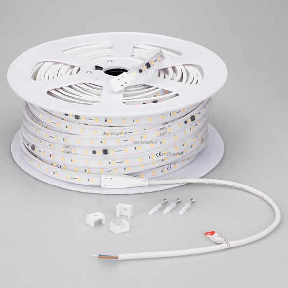 Светодиодная лента Arlight ARL-50000PC-220V Warm3000 (5060, 54 LED/m, IP65) 024014