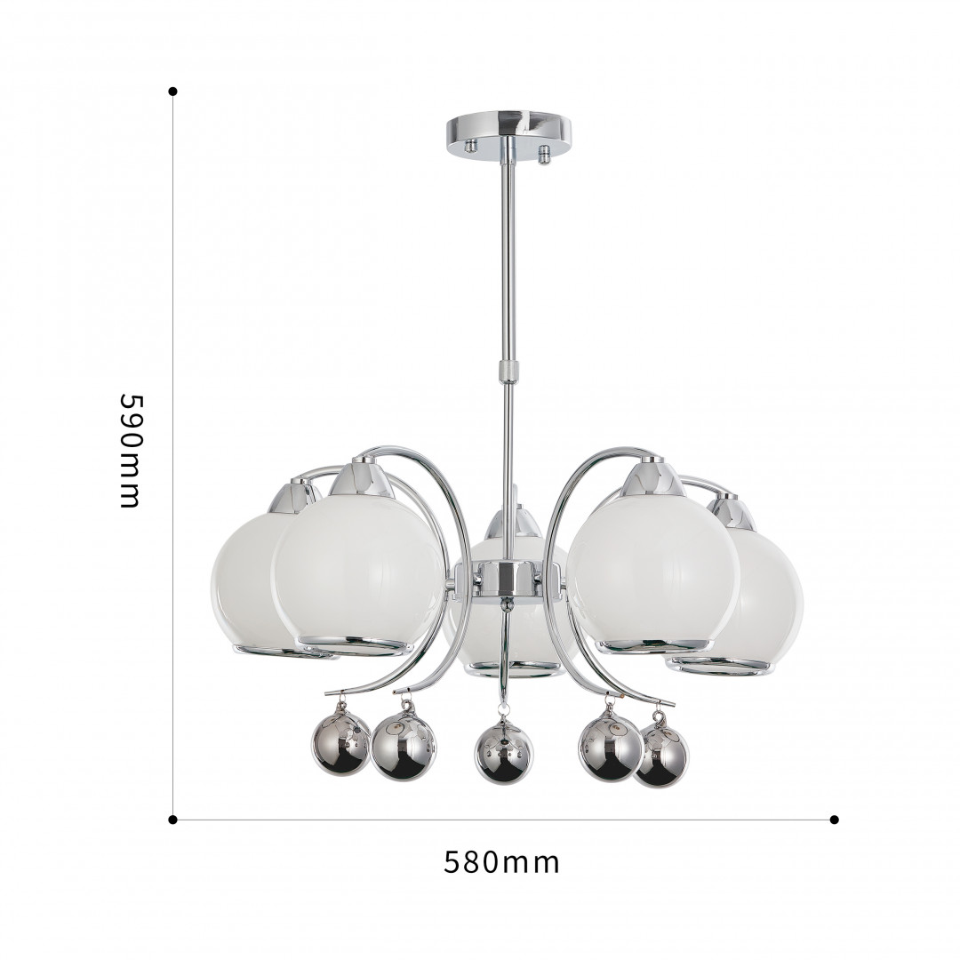 Люстра на штанге Arte Milano Neapolis 276207/5 Ni