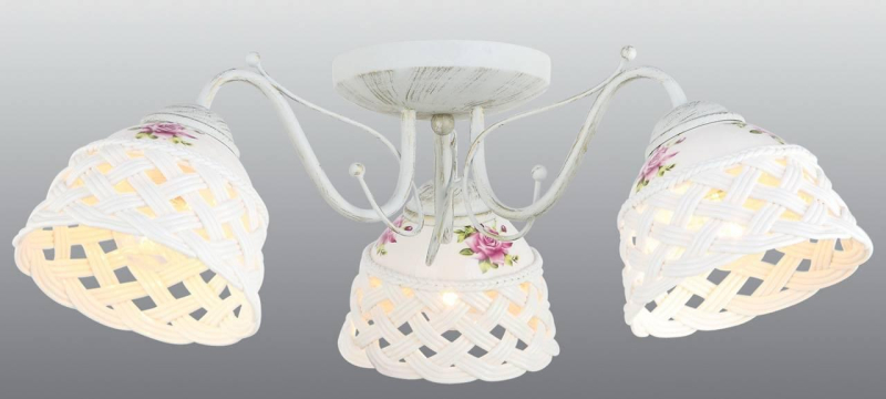 Потолочная люстра Arte Lamp Wicker A6616PL-3WG