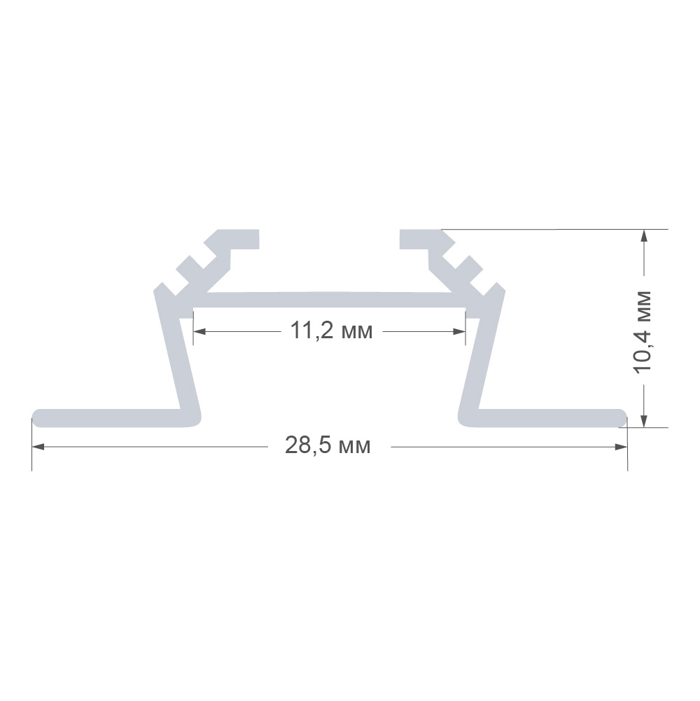 Профиль круглый универсальный Apeyron ширина ленты до 10мм 08-07-01