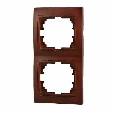 Рамка 2-местная вертикальная Lezard Mira 701-0601-152